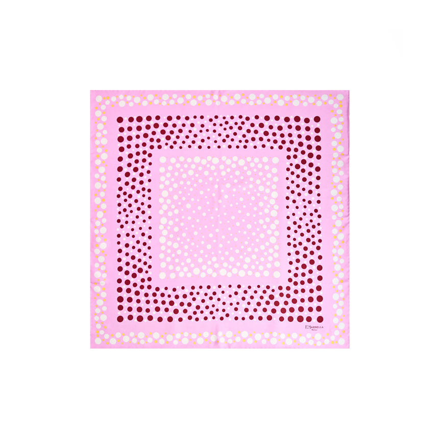 FOULARD IN SETA 65 ROSA