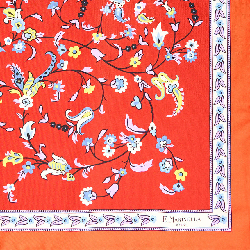FOULARD IN SETA 65 ROSSO