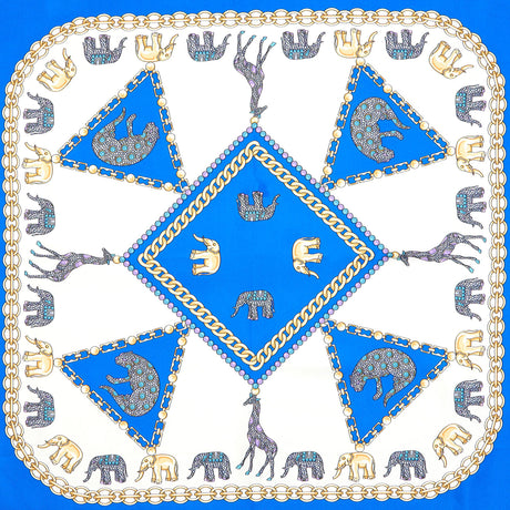 BLUETTE SILK SCARF 90