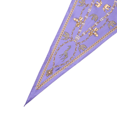 FOULARD ROMBO IN SETA LILLA