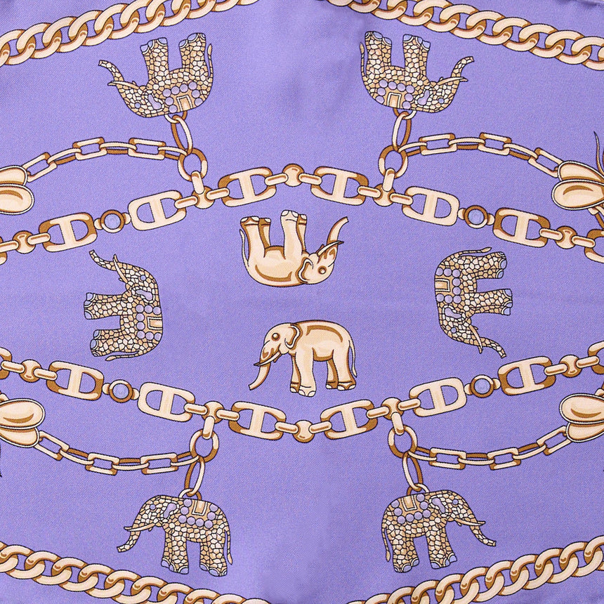 LILAC SILK DIAMOND SHAPE SCARF