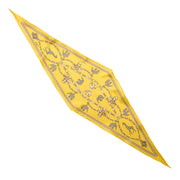 yellow_silk_diamond_shape_scarf_lucky_elephant_full_front_view