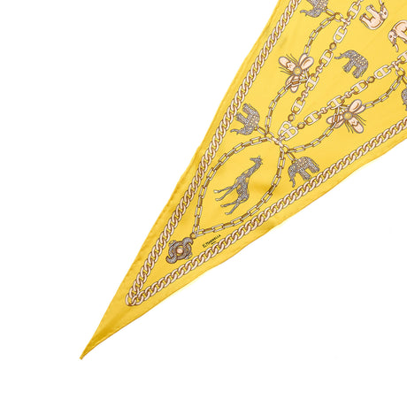 FOULARD ROMBO IN SETA GIALLO
