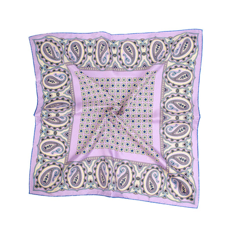 FOULARD 65 IN SETA LILLA