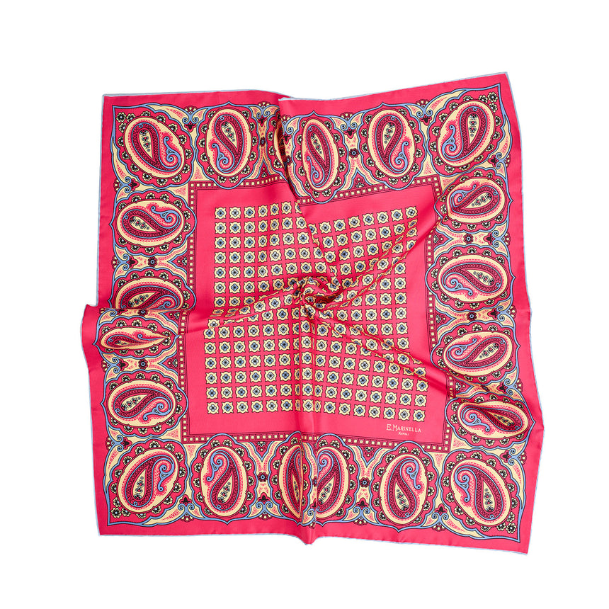 FUCHSIA SILK SCARF 65