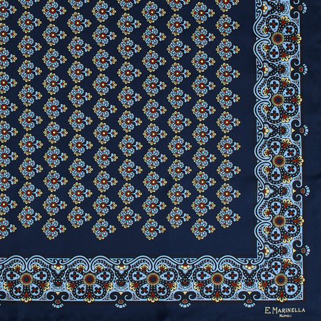FOULARD 65 IN SETA BLU