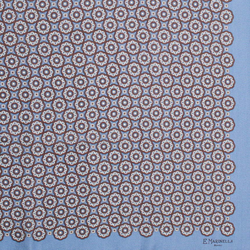 FOULARD IN LANA, CASHMERE E SETA 65 AZZURRO POLVERE