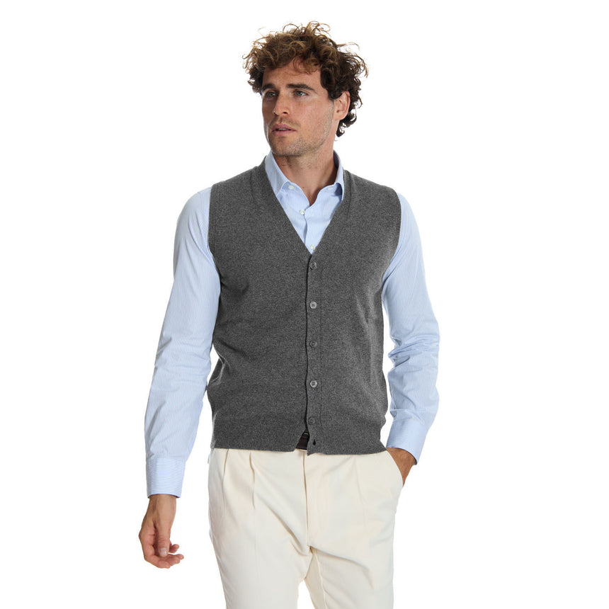 GILET GRIGIO SCURO