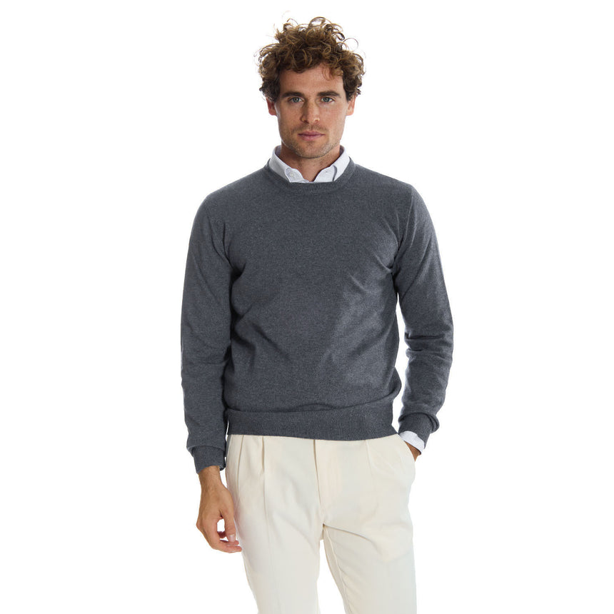 DARK GREY CREWNECK SWEATER