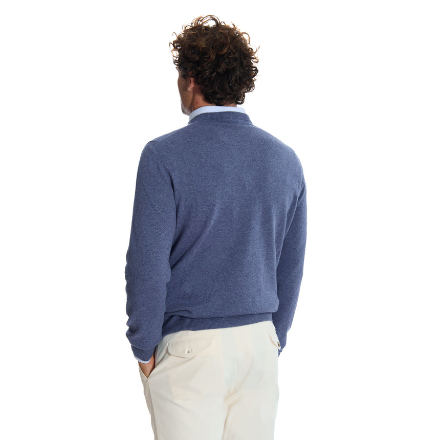 BLUE CREWNECK SWEATER