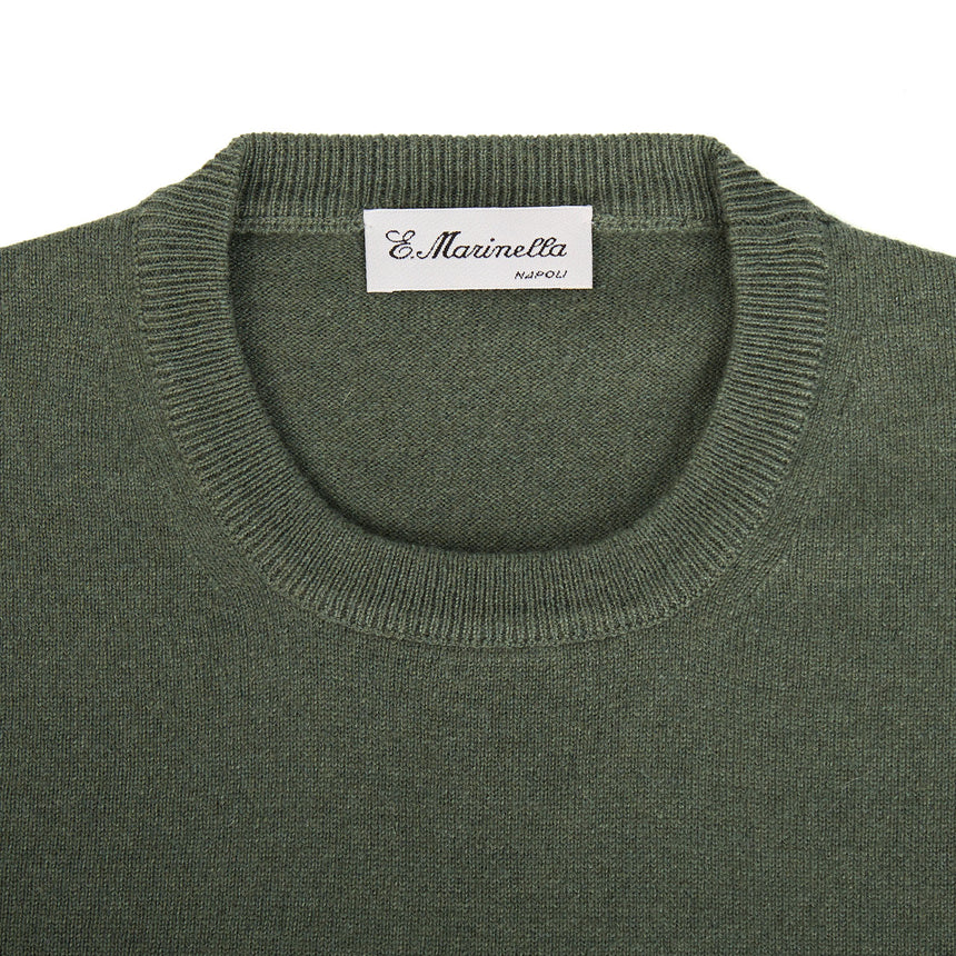 DARK GREEN CREWNECK SWEATER
