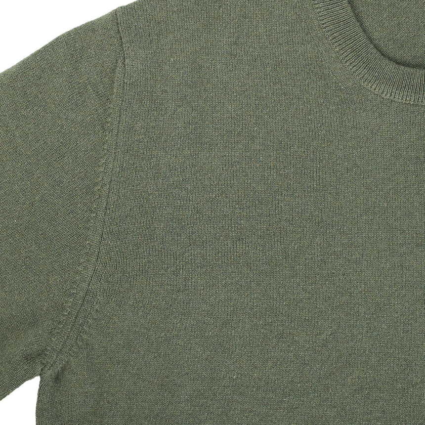 DARK GREEN CREWNECK SWEATER