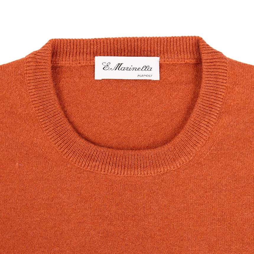 MAGLIONE GIROCOLLO ARANCIONE