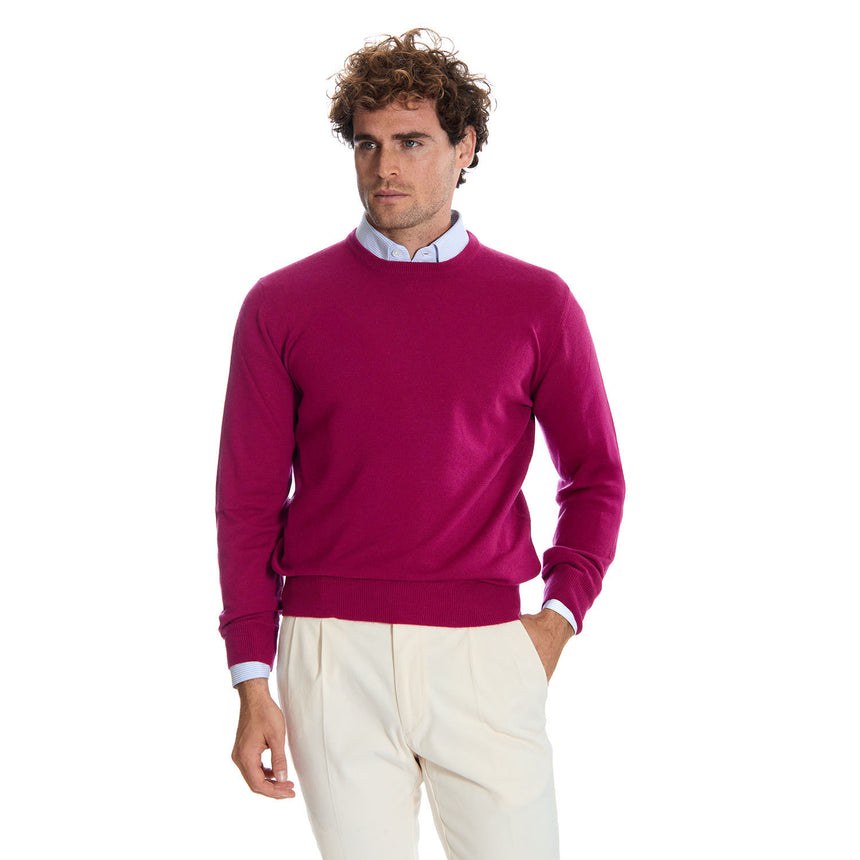 MAGLIONE GIROCOLLO BORDEAUX