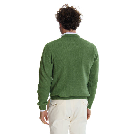 GREEN CREWNECK SWEATER