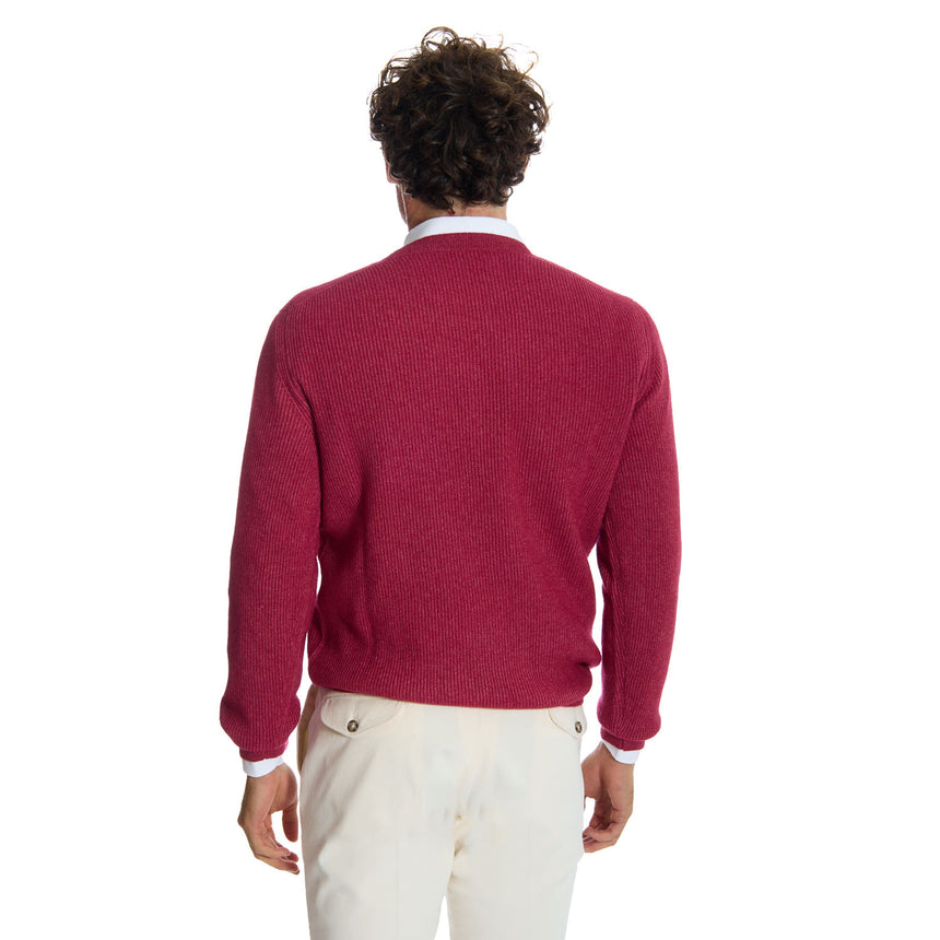 BURGUNDY CREWNECK SWEATER