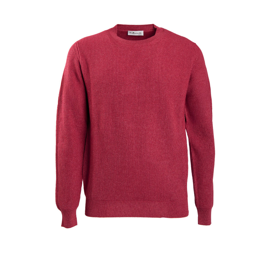 BURGUNDY CREWNECK SWEATER