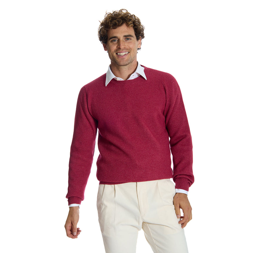 BURGUNDY CREWNECK SWEATER