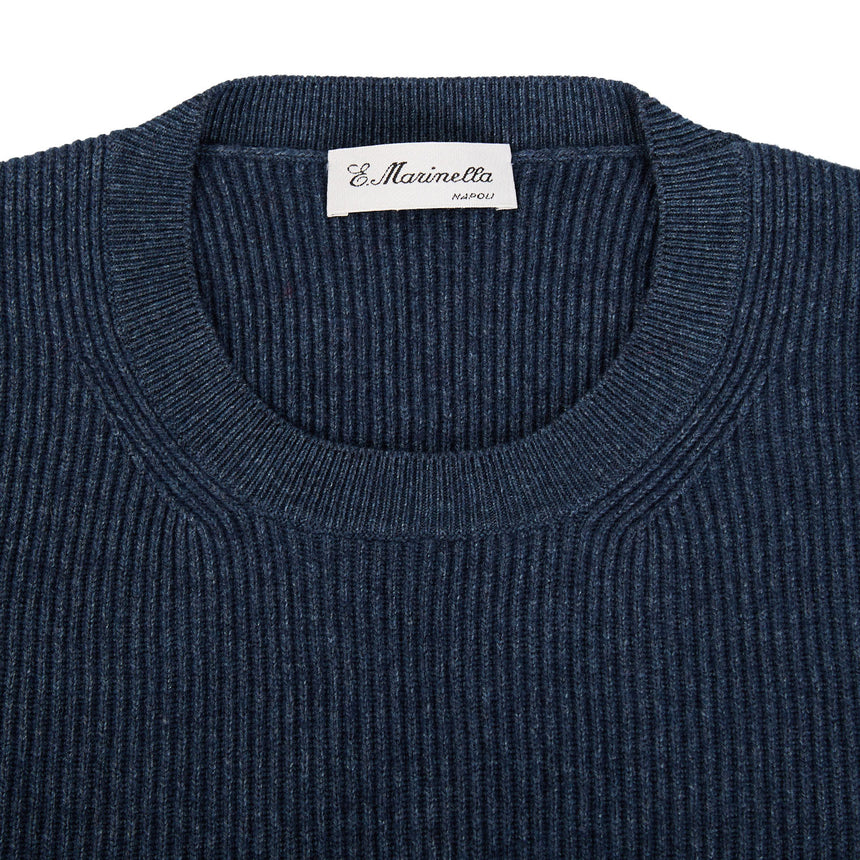 DARK BLUE CREWNECK SWEATER