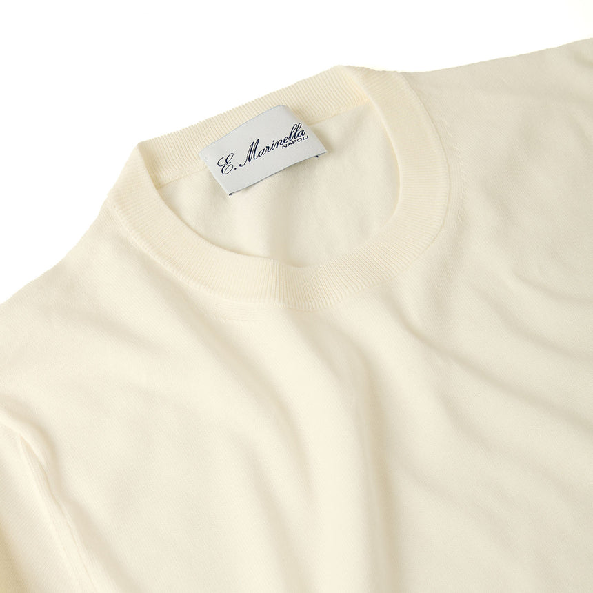 WHITE CREWNECK PULLOVER