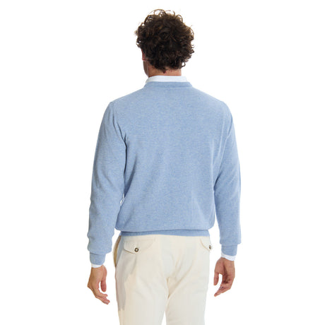 LIGHT BLUE CREWNECK SWEATER