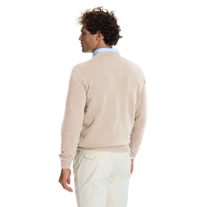 MAGLIONE GIROCOLLO BEIGE