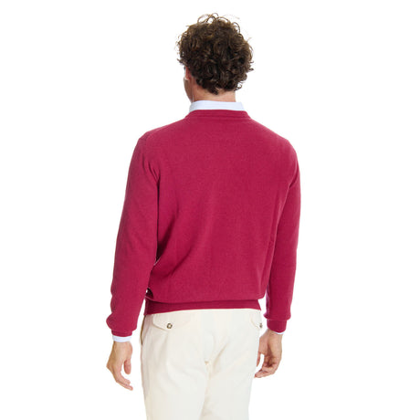 MAGLIONE GIROCOLLO ROSSO