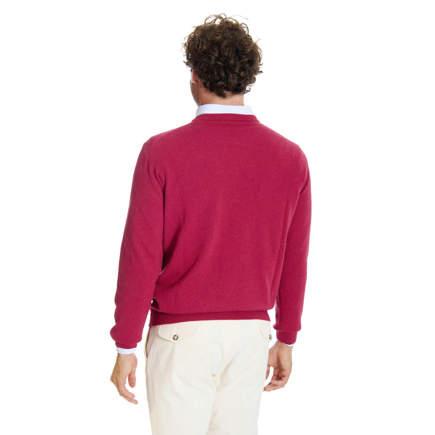 RED CREWNECK SWEATER