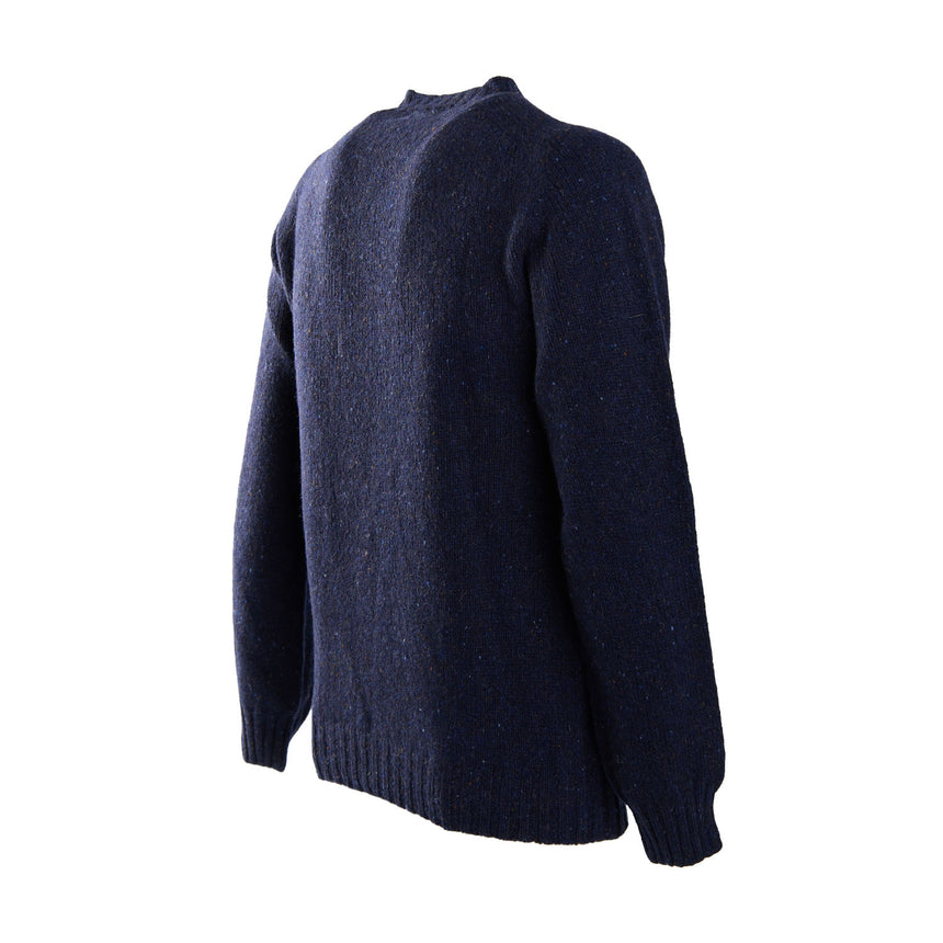 DARK BLUE SHETLAND SWEATER