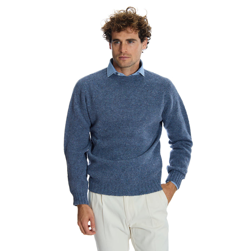 BLUE SHETLAND SWEATER