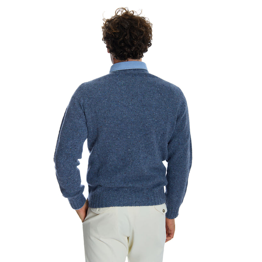 BLUE SHETLAND SWEATER