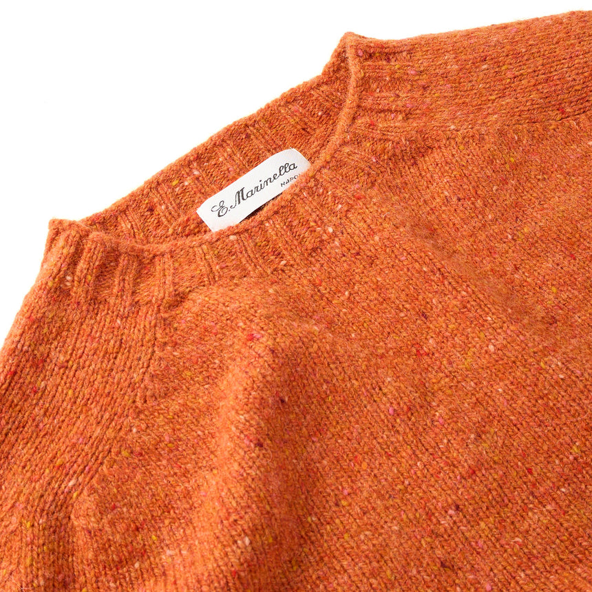 ORANGE SHETLAND SWEATER