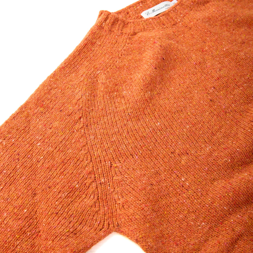 ORANGE SHETLAND SWEATER