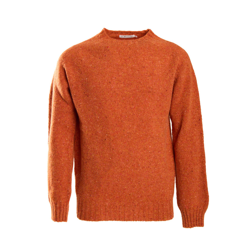 ORANGE SHETLAND SWEATER
