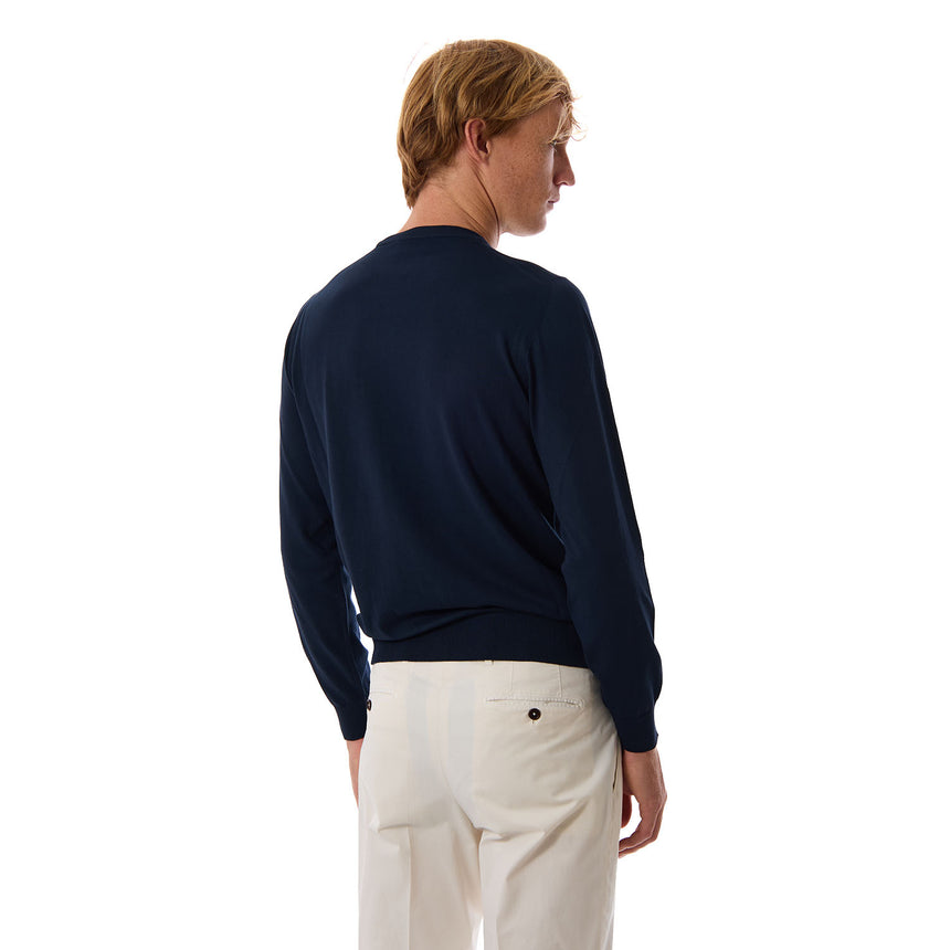 DARK BLUE CREWNECK PULLOVER