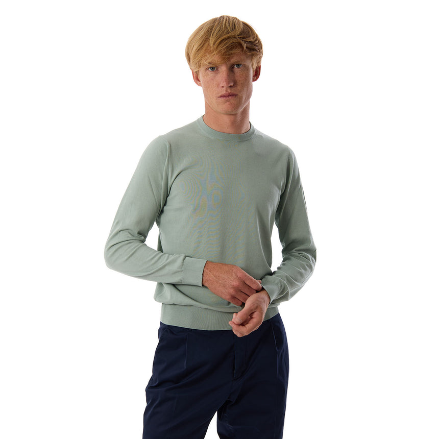 LIGHT GREEN CREWNECK PULLOVER