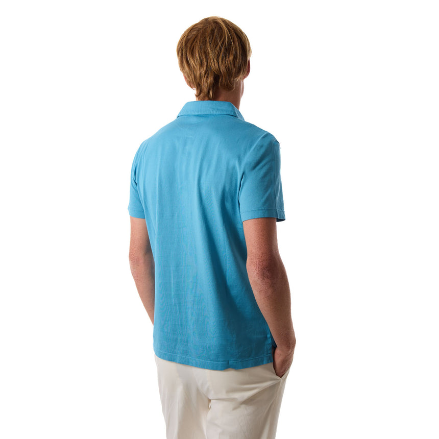 POLO MANICA CORTA AZZURRA