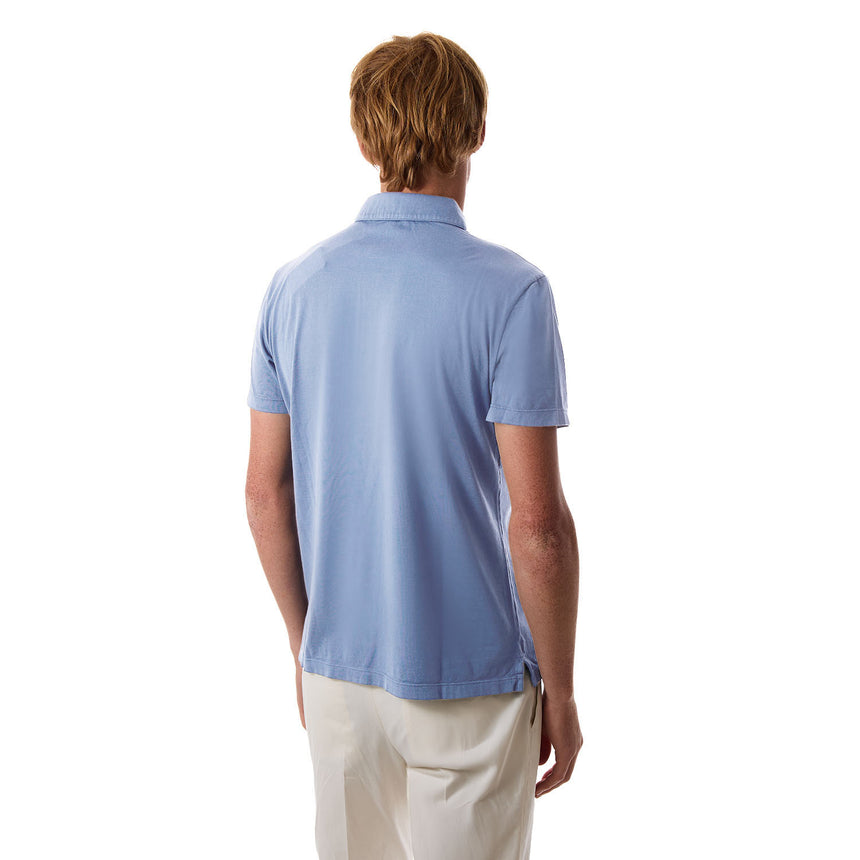 POLO MANICA CORTA AZZURRO POLVERE
