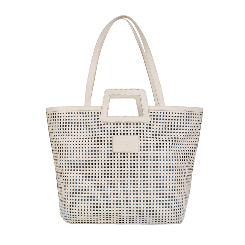 WHITE MAXI BEACH BAG