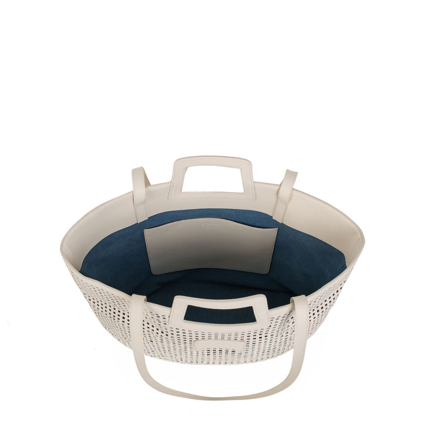 WHITE MAXI BEACH BAG