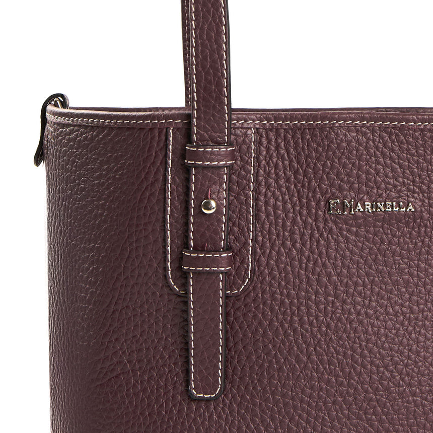 BURGUNDY MIDI TOTE BAG