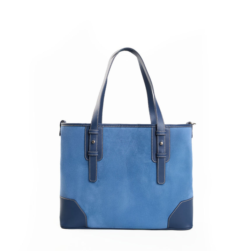 POWDER BLUE MIDI TOTE BAG
