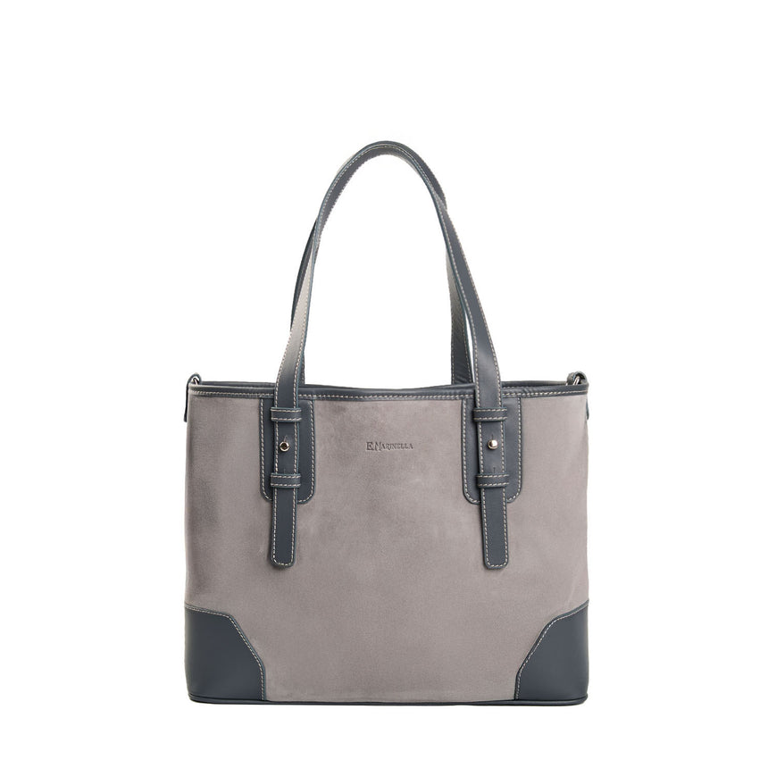 GREY MIDI TOTE BAG