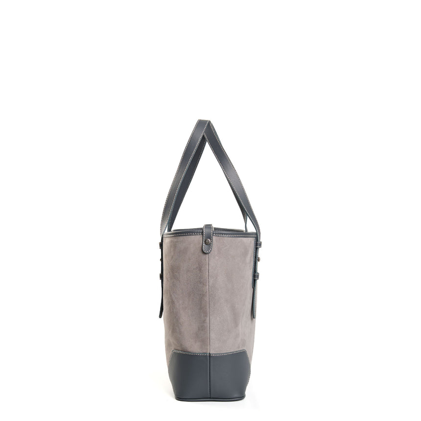 GREY MIDI TOTE BAG
