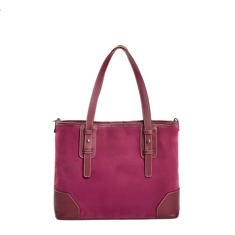 BURGUNDY MIDI TOTE BAG