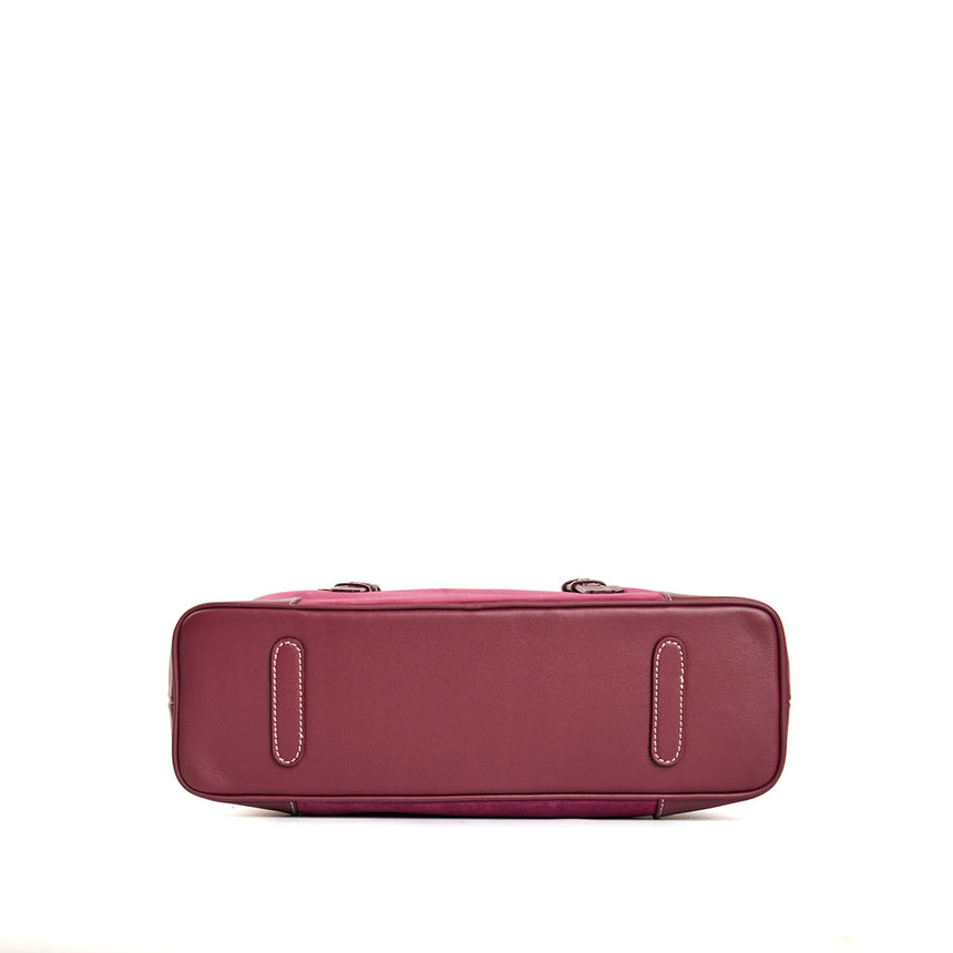 BURGUNDY MIDI TOTE BAG