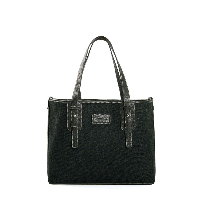 DARK GREEN MIDI TOTE BAG
