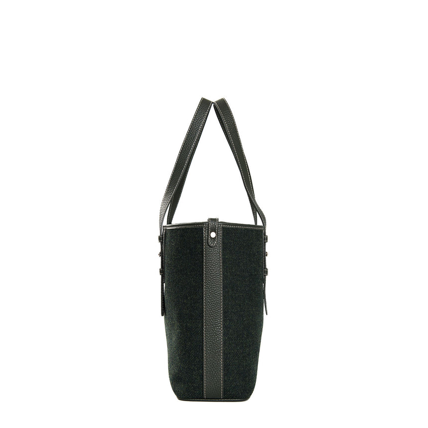 DARK GREEN MIDI TOTE BAG