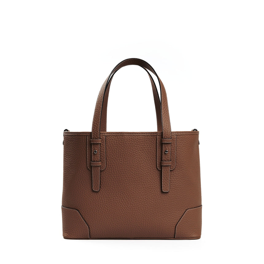 DARK BROWN MIDI TOTE BAG