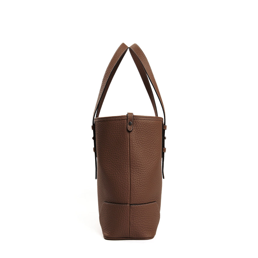 DARK BROWN MIDI TOTE BAG